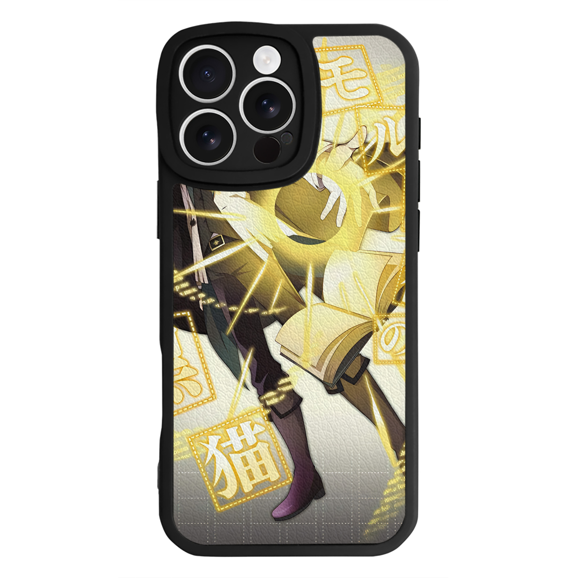 （画像用） 文豪ストレイドッグス Bungo Stray Dogs 【iPhone 16シリーズ対応】シリコンスマホケース（レザー調） 材質：シリコン